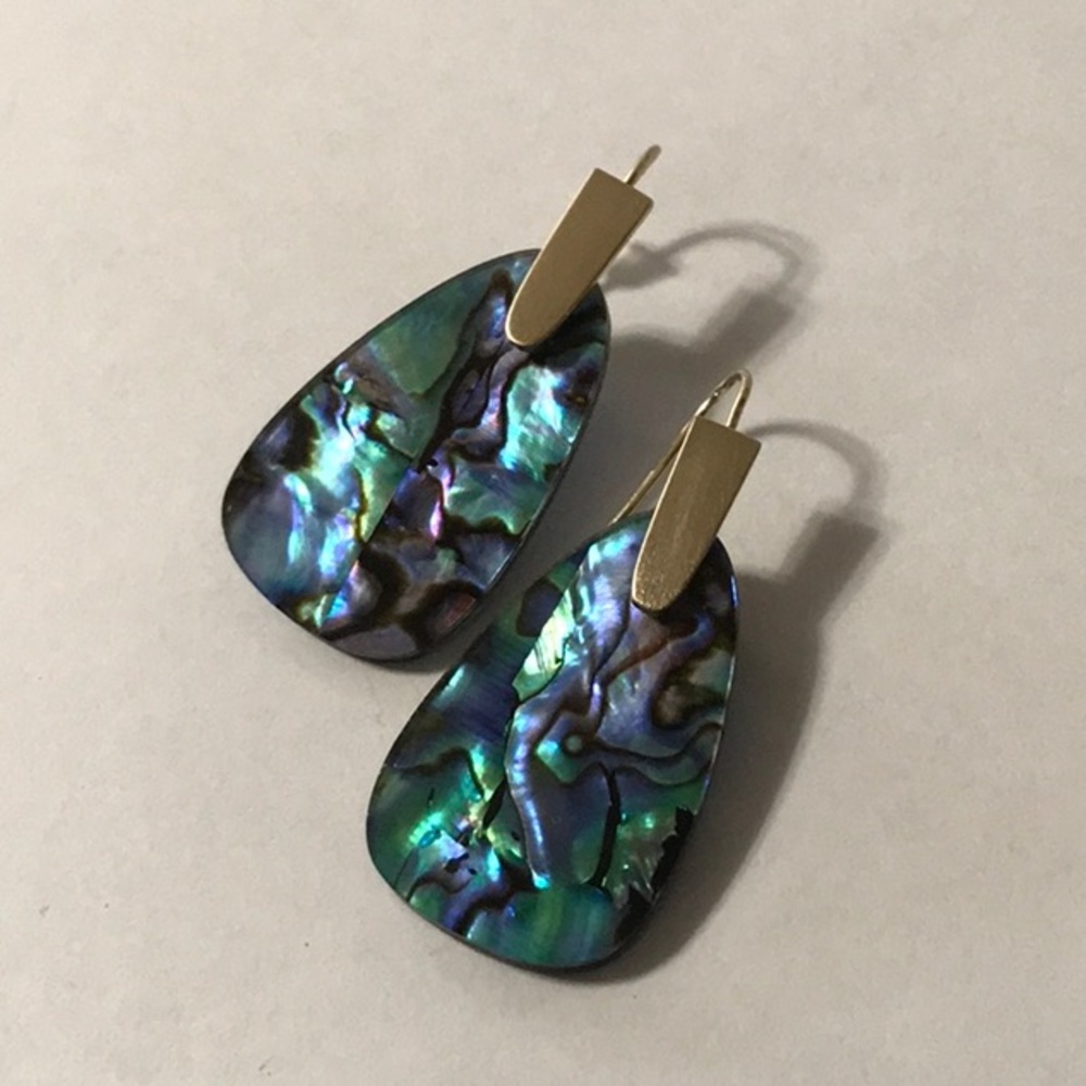 Kendra Scott Marty Abalone Earrings - Picture 1 of 1